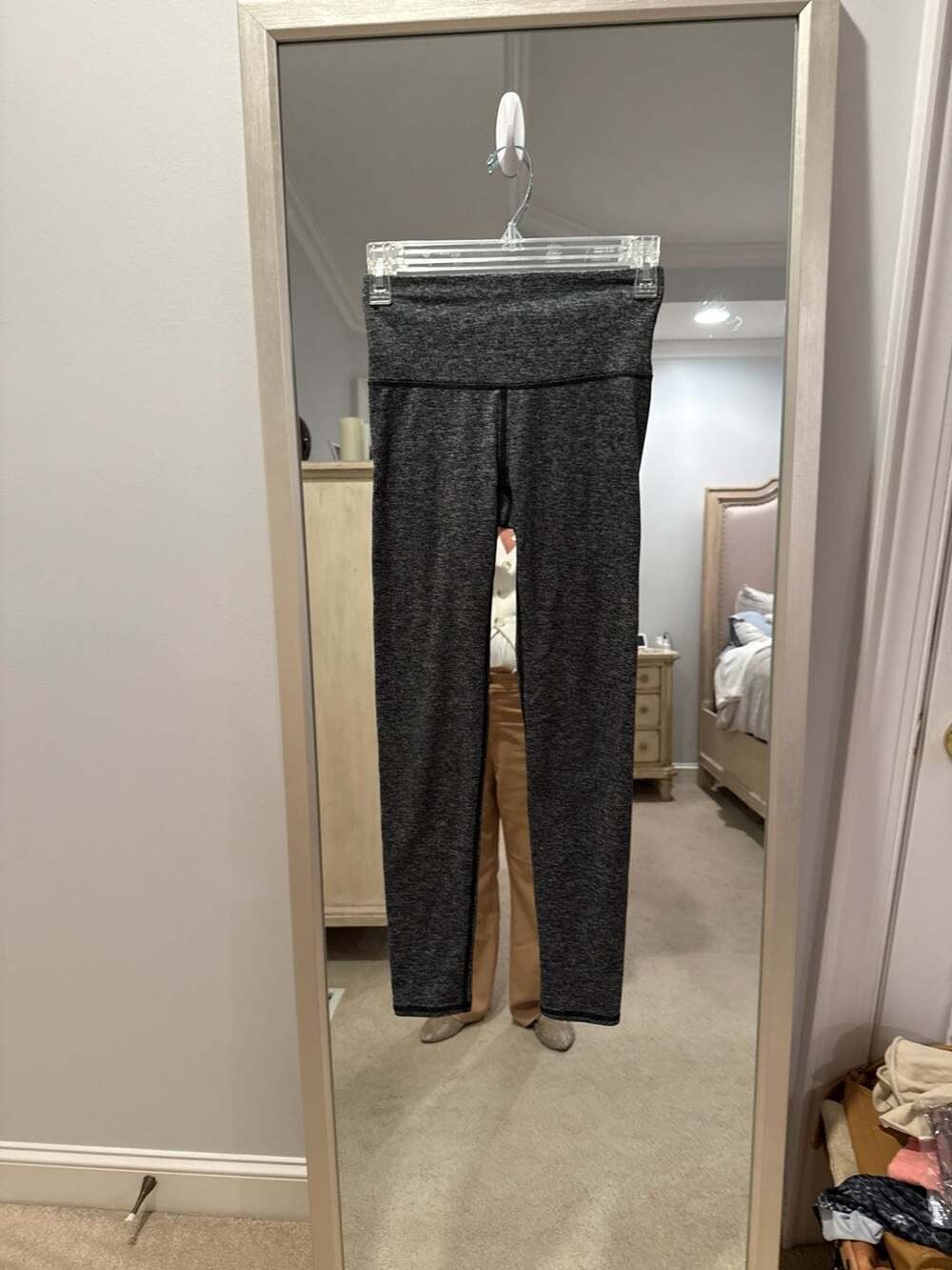 Aerie Chill Play Move Heather Gray High-Waisted Leggings Size Small